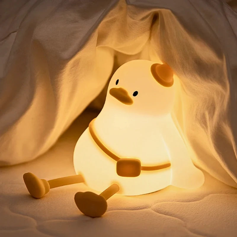 Squeeze Night Light – Animal Design, Warm White Light for Children's Room or Play Area