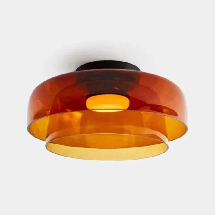 Scandinavische glazen plafondlamp – modern design met driekleurige ledverlichting voor de woonkamer of eetkamer