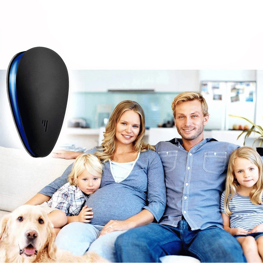 Ultrasone Pest Repeller – White, Chemical-Free for the Living Room, Kitchen, or Bedroom