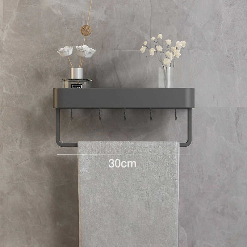 Badeværelsesvægplade – Vandafvisende metal med håndklædestang og opbevaring, moderne design