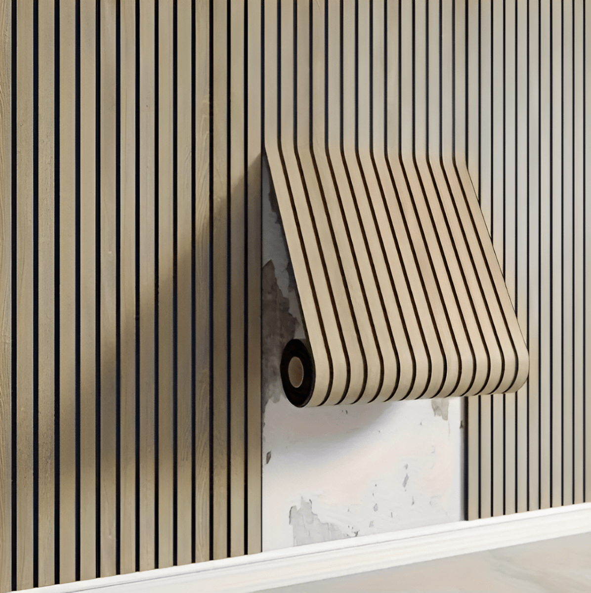 3D Wall Panel – Wood Look, Self-Adhesive Design for Bedroom or Living Room Decoration