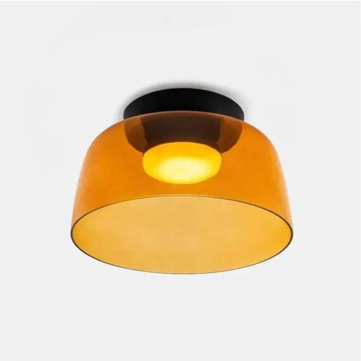 Scandinavische glazen plafondlamp – modern design met driekleurige ledverlichting voor de woonkamer of eetkamer