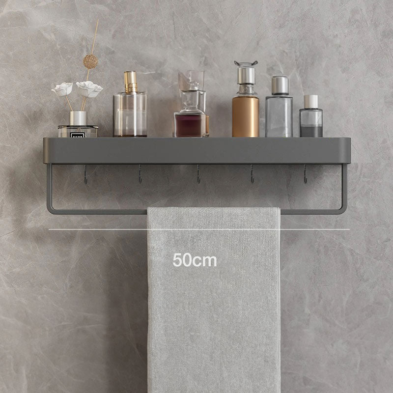 Badeværelsesvægplade – Vandafvisende metal med håndklædestang og opbevaring, moderne design