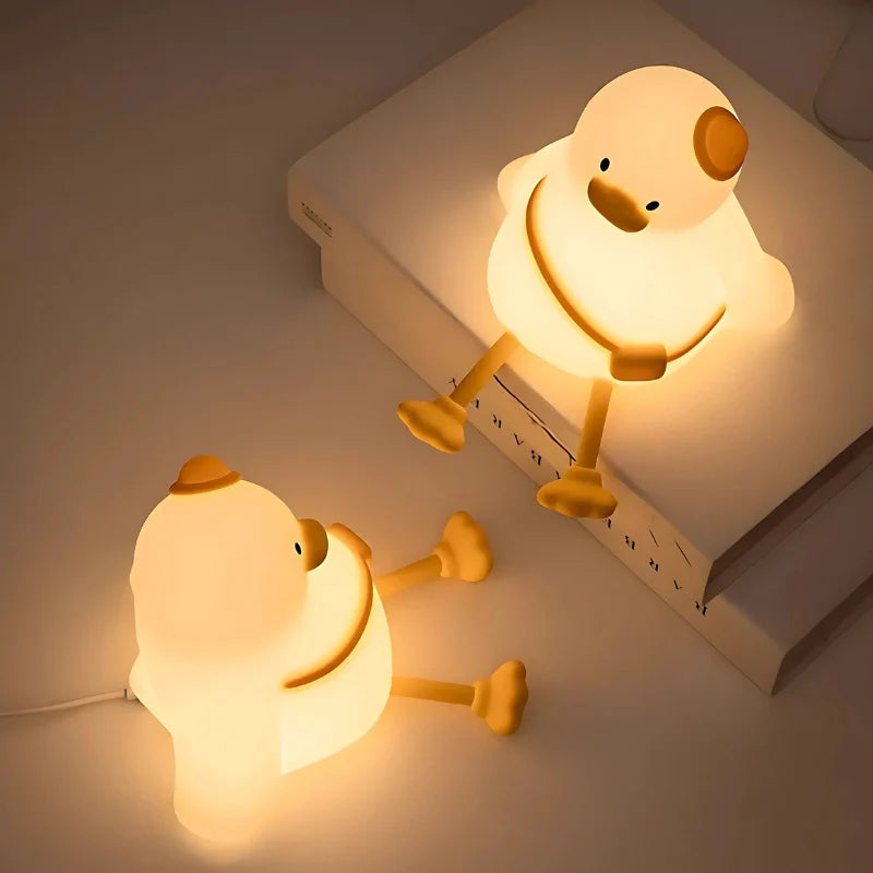 Squeeze Night Light – Animal Design, Warm White Light for Children's Room or Play Area