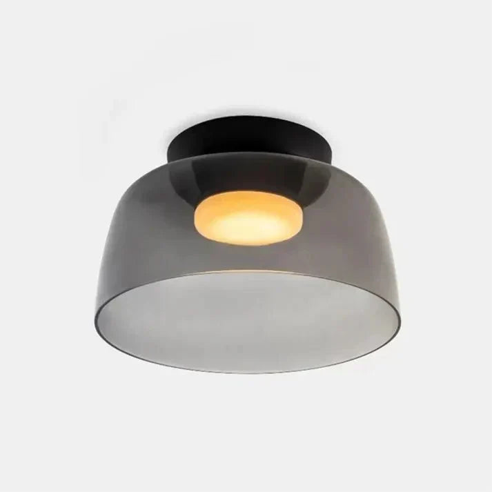 Scandinavische glazen plafondlamp – modern design met driekleurige ledverlichting voor de woonkamer of eetkamer