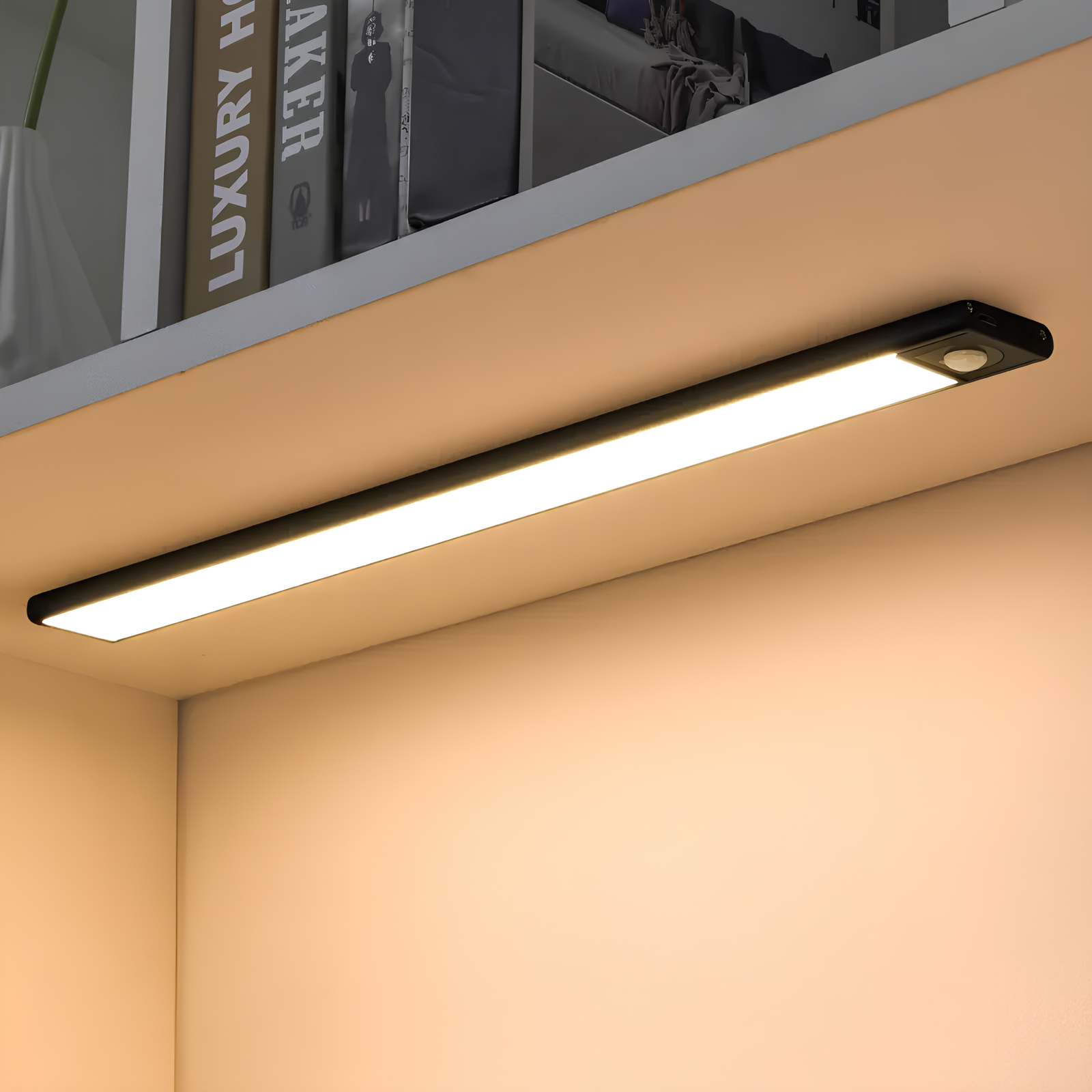 Motion Sensor Lamp – Dimmable, White Light for Closet, Hallway, or Kitchen