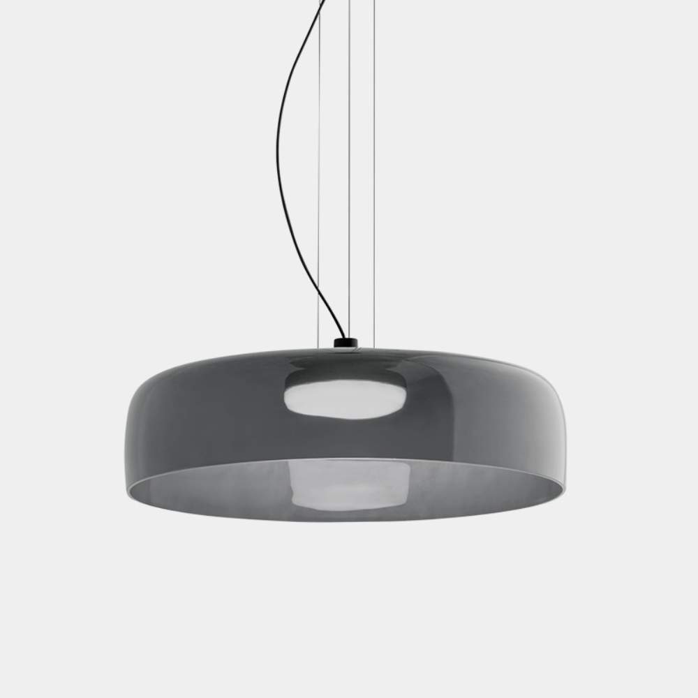Layered Glass Pendant – Modern Design in Orange, Green or Gray for Dining Table or Living Room