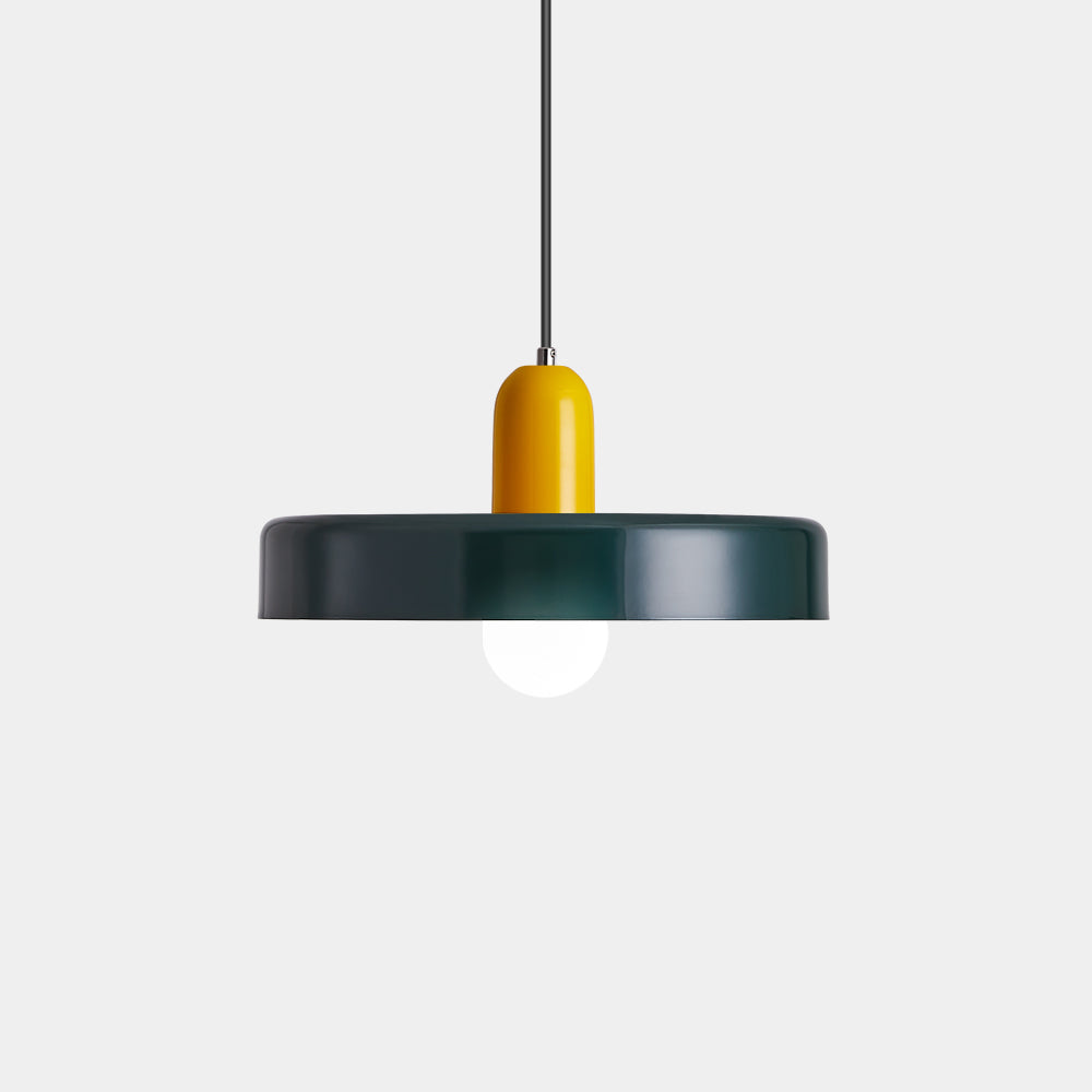 Pendellampe - Moderne designlampe i farverigt jern til spisebordet, køkkenet eller stuen.