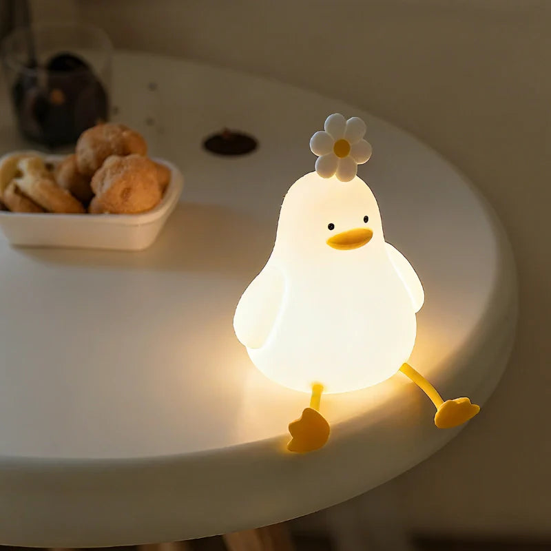 Squeeze Night Light – Animal Design, Warm White Light for Children's Room or Play Area