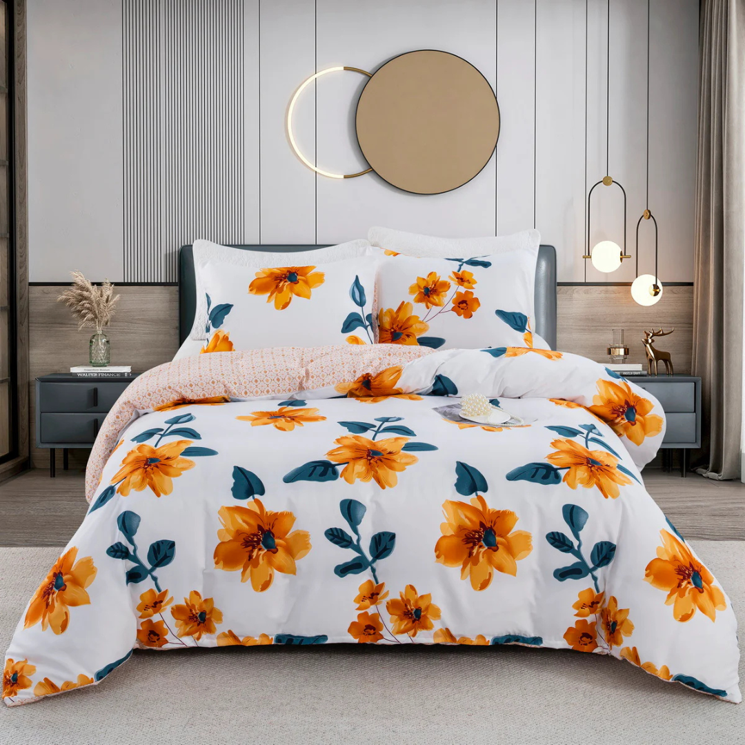 Beddengoedset – Polyester, abstract patroon in verschillende kleuren voor slaapkamerdecoratie
