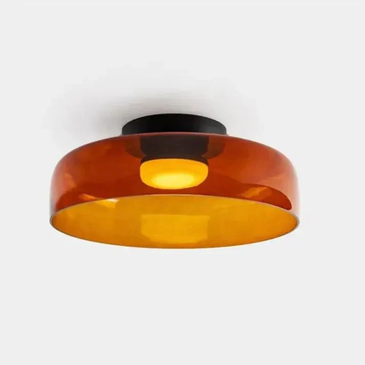 Scandinavische glazen plafondlamp – modern design met driekleurige ledverlichting voor de woonkamer of eetkamer