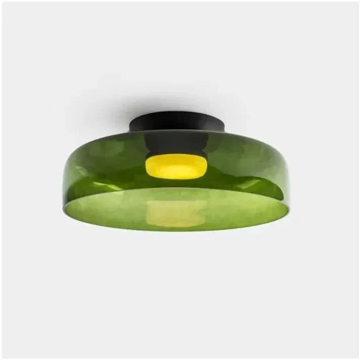 Scandinavische glazen plafondlamp – modern design met driekleurige ledverlichting voor de woonkamer of eetkamer