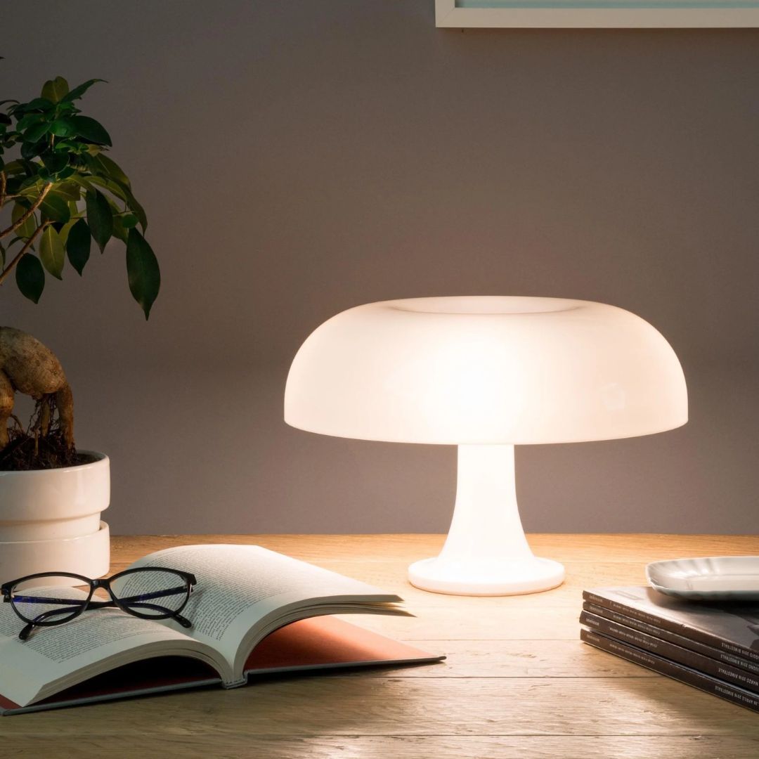 Retro tafellamp – dimbare lamp van ijzer en glas voor de woonkamer of slaapkamer