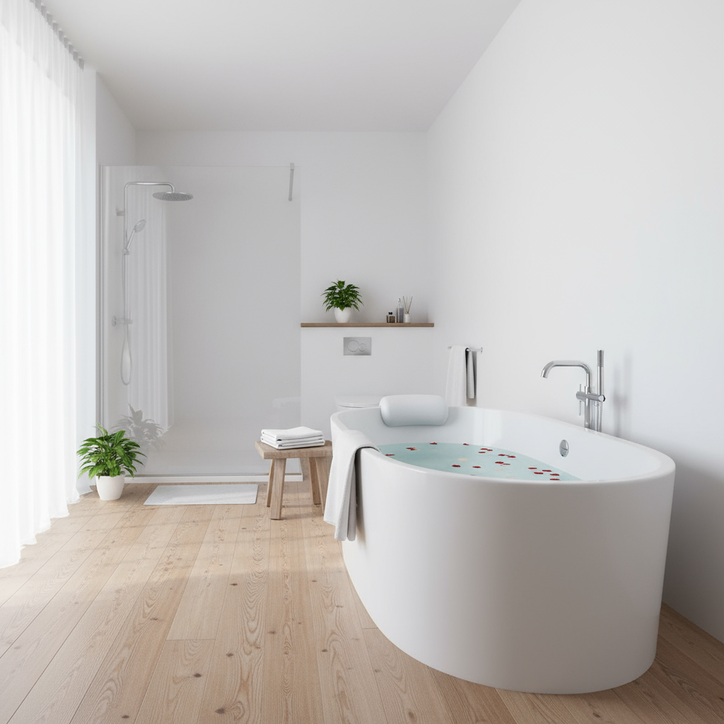 Ergonomisk Badepude – Blødt, Vandtæt Design til Afslapning i Bad eller Spa