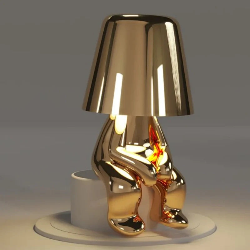 Dimmable Table Lamp – Resin, Playful Shape for Office or Bedroom Decoration