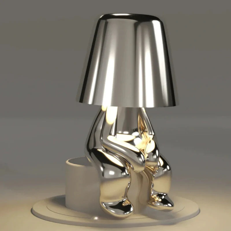 Dimmable Table Lamp – Resin, Playful Shape for Office or Bedroom Decoration