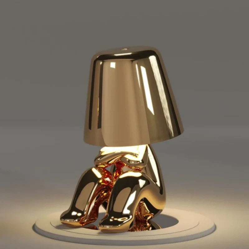Dimmable Table Lamp – Resin, Playful Shape for Office or Bedroom Decoration
