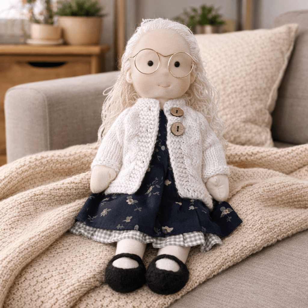 Waldorf-pop – Handgemaakt van katoen en pluche, voor creatief spelen in de kinderkamer of speelruimte