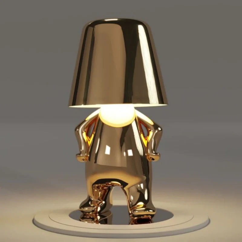 Dimmable Table Lamp – Resin, Playful Shape for Office or Bedroom Decoration