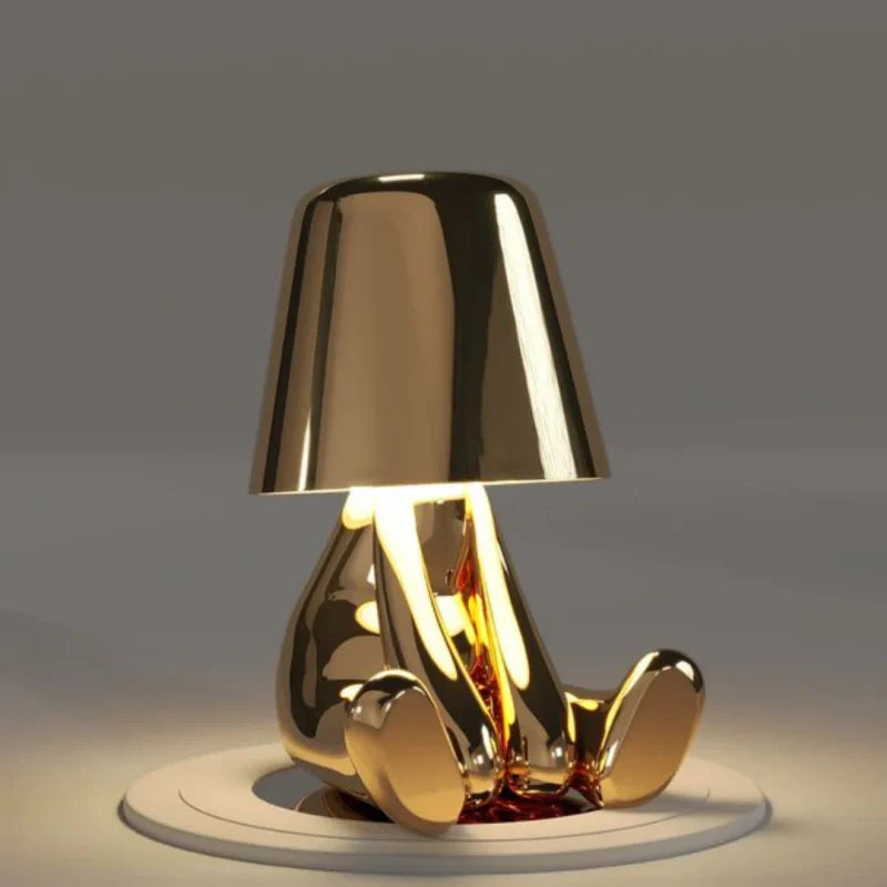 Dimmable Table Lamp – Resin, Playful Shape for Office or Bedroom Decoration