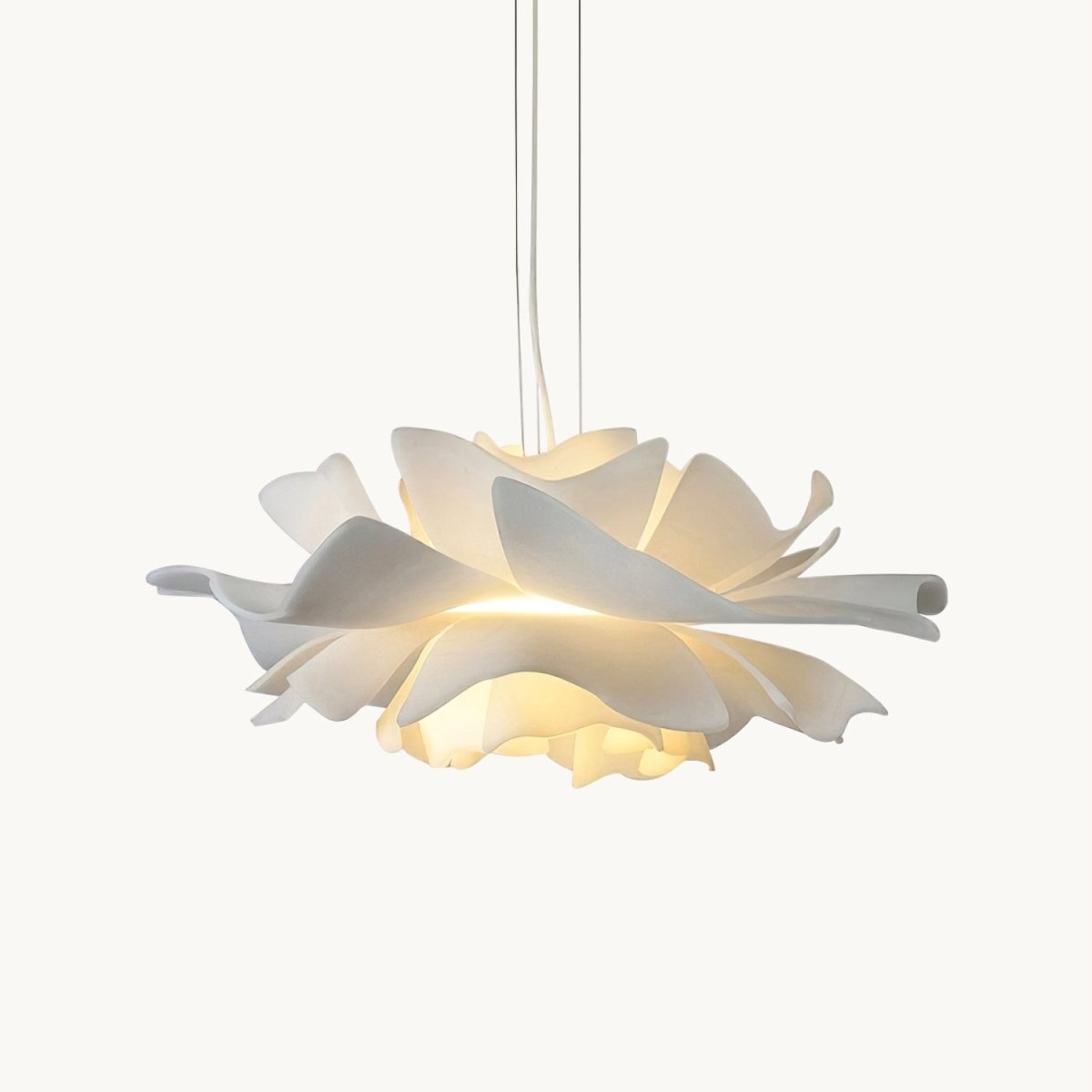 Ceiling Lamp – White, Lotus-Inspired Design for the Dining Room or Living Room