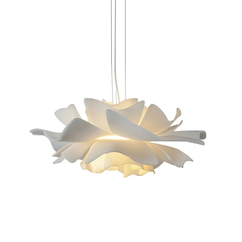 Ceiling Lamp – White, Lotus-Inspired Design for the Dining Room or Living Room