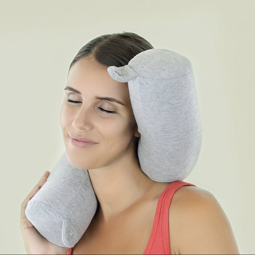 Ergonomic Travel Pillow – Soft Memory Foam, Compact Design for Comfortable Travel and Home Use