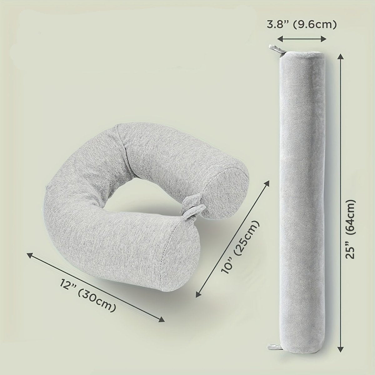 Ergonomic Travel Pillow – Soft Memory Foam, Compact Design for Comfortable Travel and Home Use