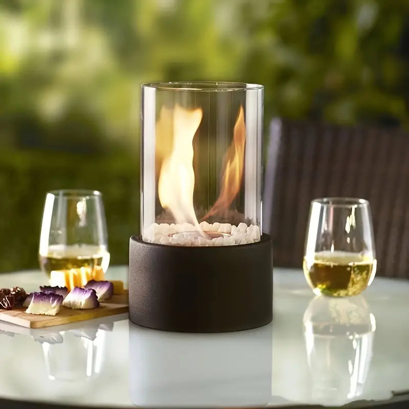 Bordpeis – Røgfrit glas og rustfrit stål, moderne design til indendørs og udendørs brug