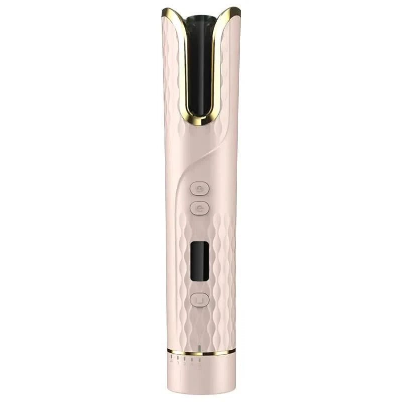 Wireless Hair Dryer – Ceramic, Automatic Curling Iron with LCD Screen for Home or Travel