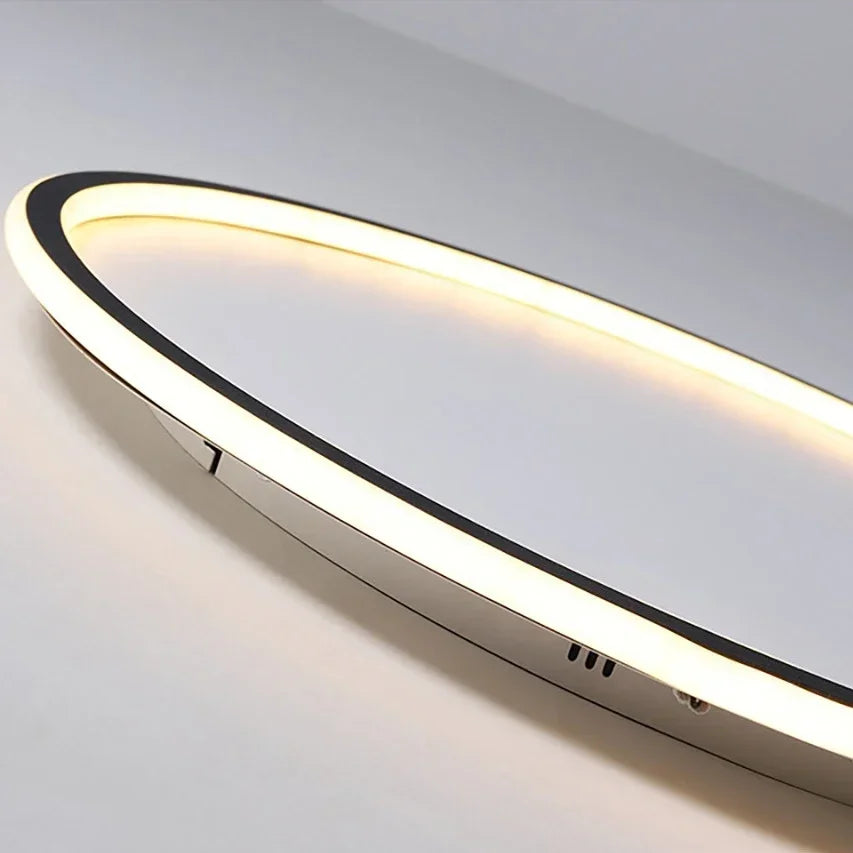 LED Loftlampe – Skandinavisk design, rund, sort eller hvid til stue eller soveværelse