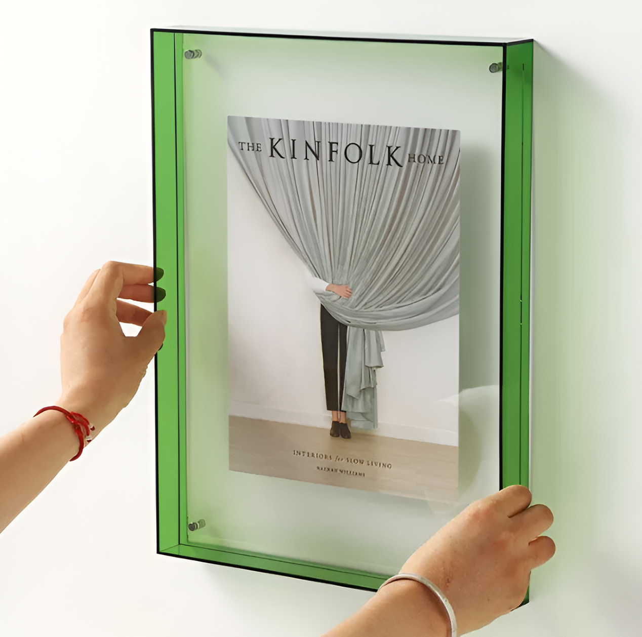 Moderne Fotoramme – Transparent Akryl, Minimalistisk Design til Kontor eller Vægsdekoration