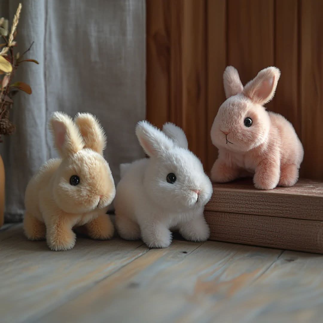 Interactive Plush Rabbit – Soft, Cute Design with Realistic Movements and Sounds for Kids