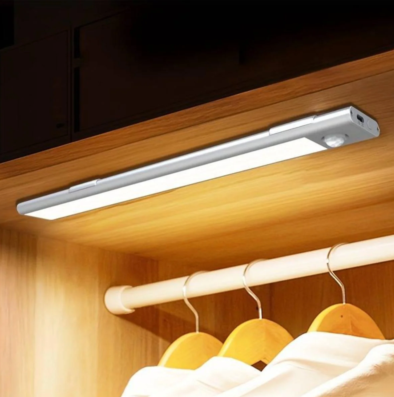 Draadloze LED-sensorlamp – aluminium, modern design met bewegingssensor voor de slaapkamer of hal