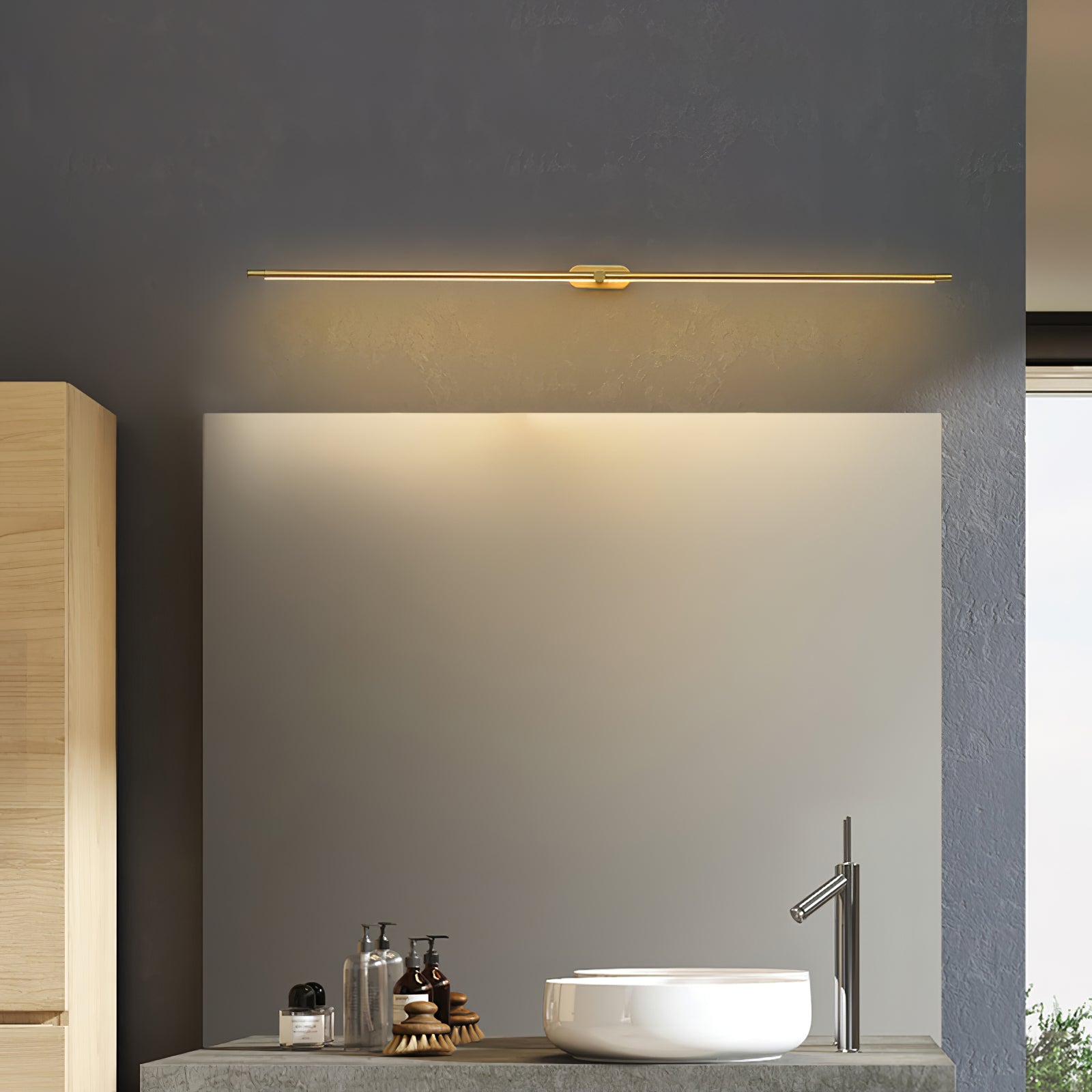 Trådløse LED Væglampe – Aluminium, Minimalistisk Design voor Stue, Soveværelse of Kontor