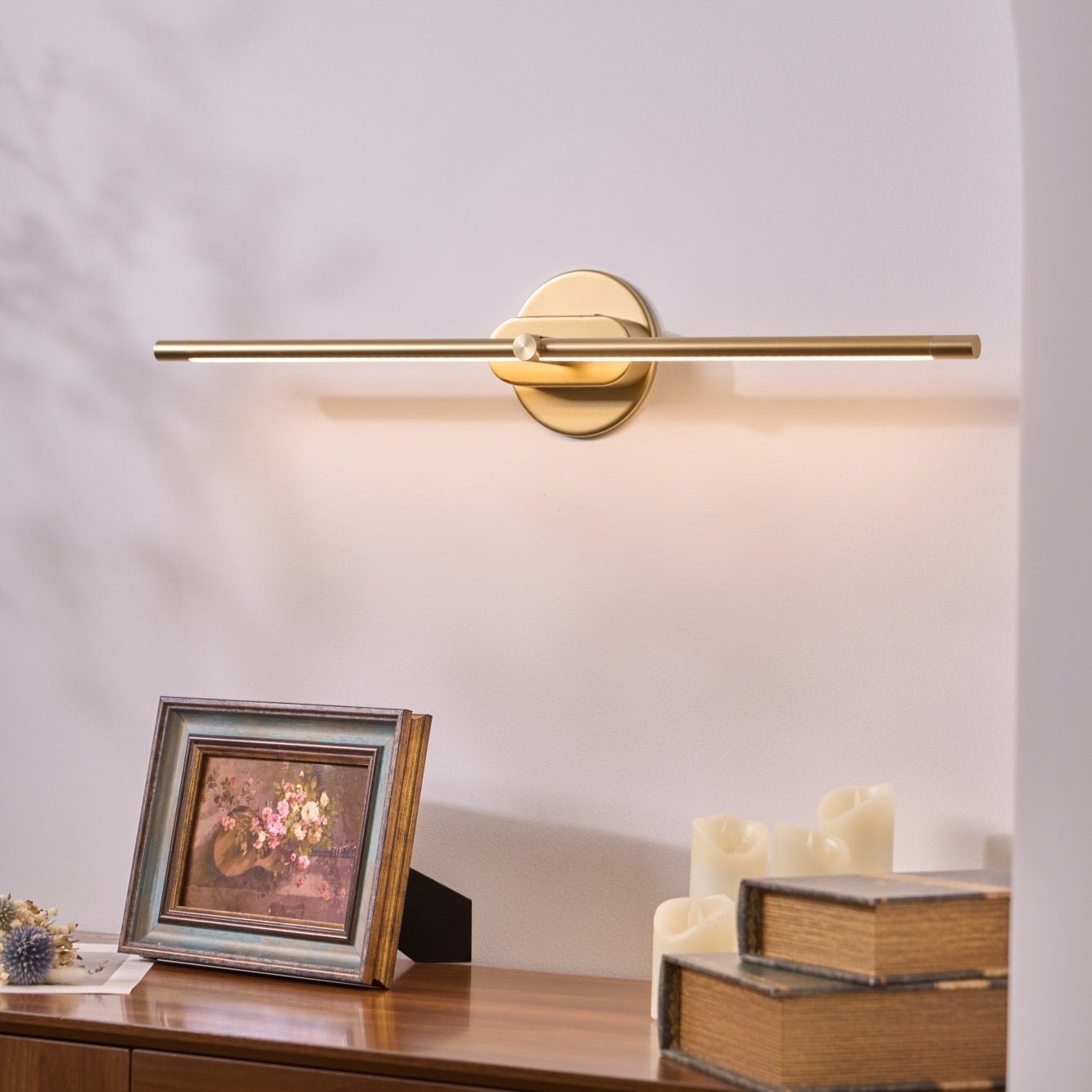 Trådløse LED Væglampe – Aluminium, Minimalistisk Design voor Stue, Soveværelse of Kontor