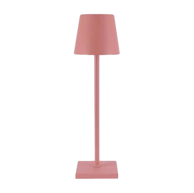Draadloze tafellamp – Moderne metalen ledlamp in verschillende kleuren voor op het bureau, nachtkastje of bijzettafeltje.