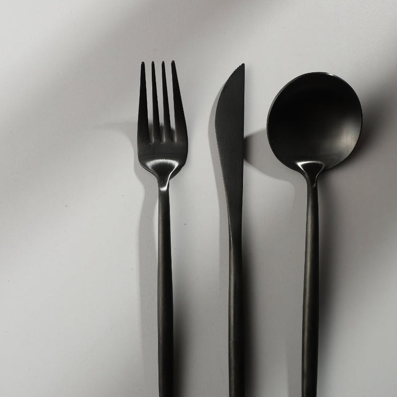 Minimalist cutlery set – Stainless steel, elegant design for any table setting