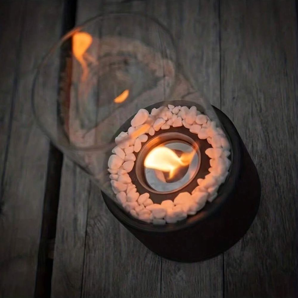 Olie Lampe – Glas og Metal, Elegant Design til Indendørs eller Udendørs Dekoration