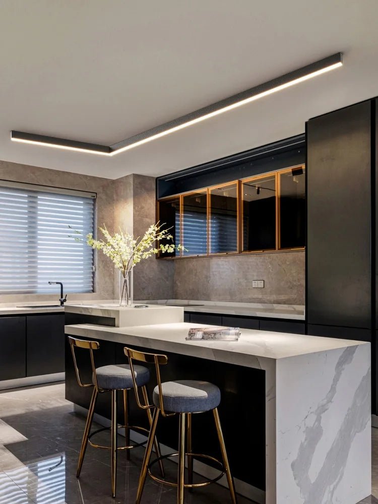 LED Loftlampe – Aluminium, Minimalistisk Skandinavisk Design til Stue, Køkken eller Kontor