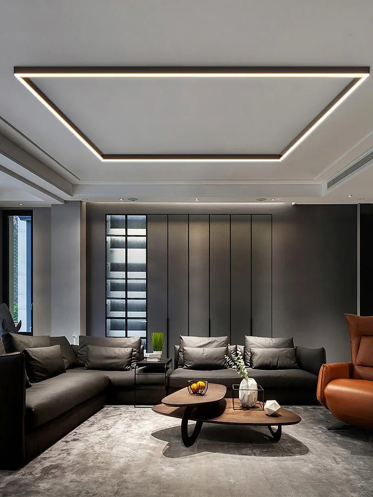 LED Loftlampe – Aluminium, Minimalistisk Skandinavisk Design til Stue, Køkken eller Kontor