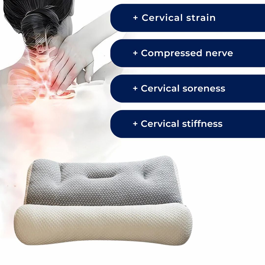 Orthopedic Neck Pillows – Adjustable, White for Improved Sleep Quality and Support
