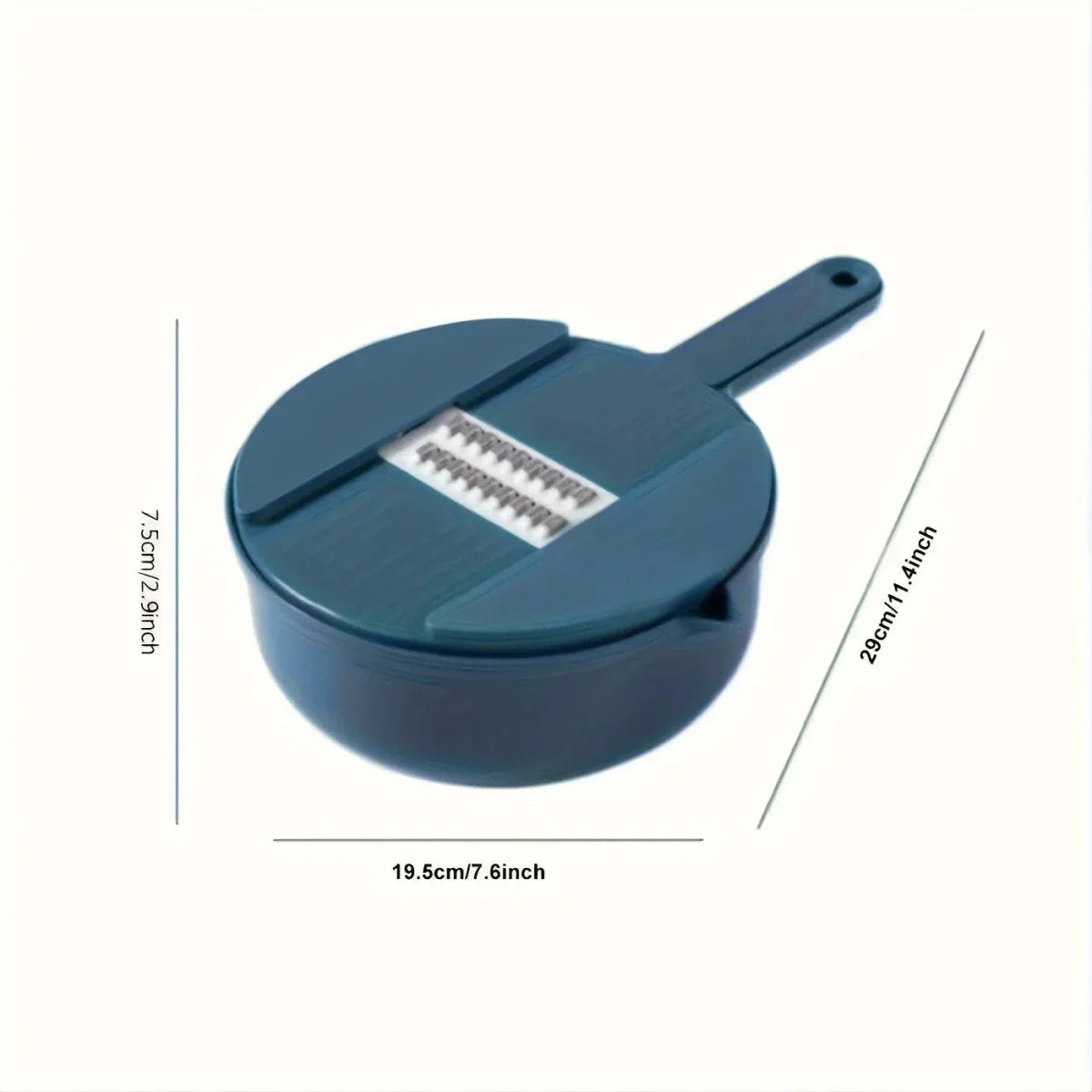 Multifunctional Kitchen Slicer – Durable Plastic, 9-in-1 Cutting Solution for Vegetables and Potatoes