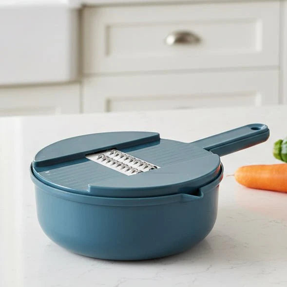Multifunctional Kitchen Slicer – Durable Plastic, 9-in-1 Cutting Solution for Vegetables and Potatoes