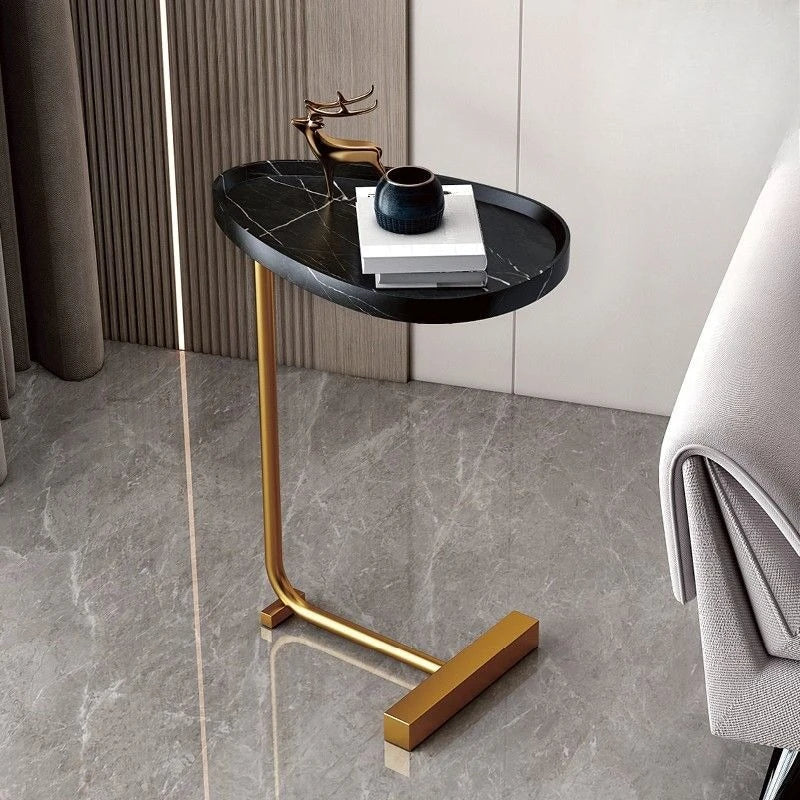 C-shaped Sideboard – Slim and Mobile, Ideal for Sofa or Bedroom in Modern Design