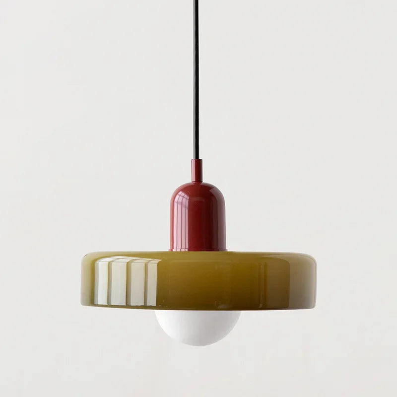 Glass Pendant Lamp – Elegant Flowerpot Style for Atmospheric Lighting in the Dining Room or Bedroom