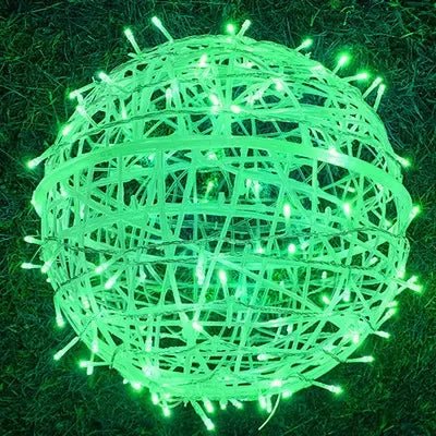 LED-lichtbollen – rotanpatroon, sfeervolle verlichting voor binnen en buiten, ideaal voor tuinfeesten en feestdagen