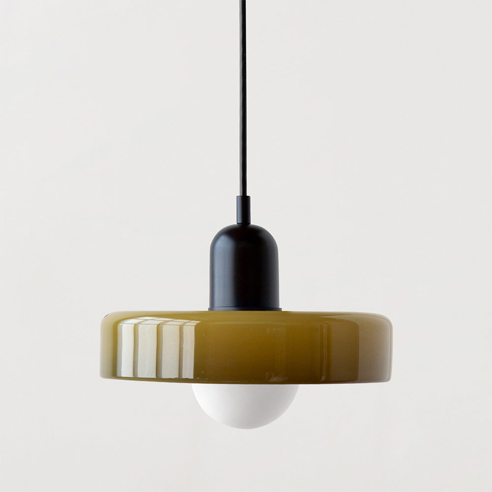 Double Pendant Lamp – Modern Glass Design Lamp with Two Light Sources for Dining Table or Living Room