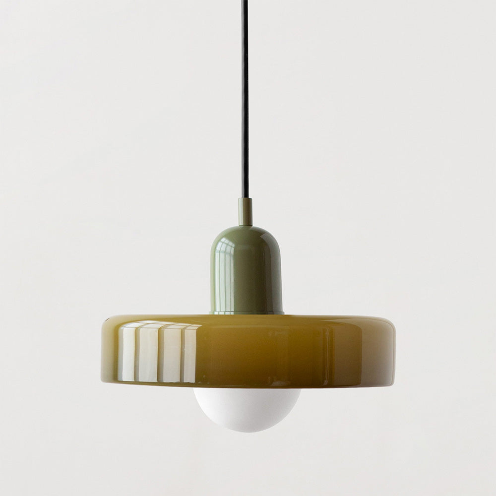 Double Pendant Lamp – Modern Glass Design Lamp with Two Light Sources for Dining Table or Living Room