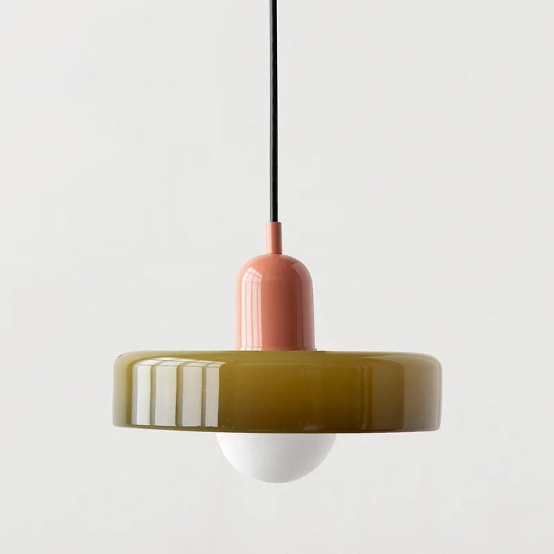 Glass Pendant Lamp – Elegant Flowerpot Style for Atmospheric Lighting in the Dining Room or Bedroom
